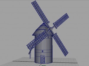 molino de viento de la mancha 3D Model