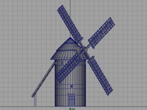 molino de viento de la mancha 3D Model