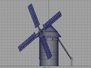 molino de viento de la mancha 3D Model
