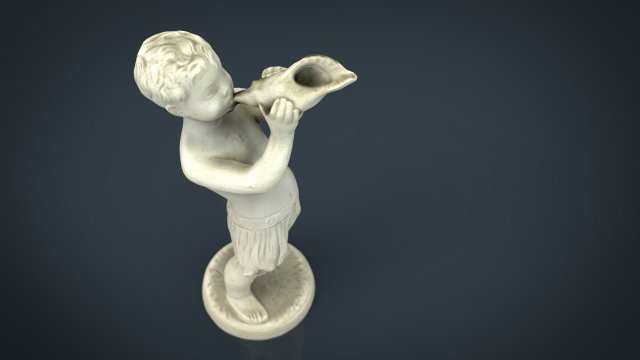 child statue 1 Model 3D .c4d .max .obj .3ds .fbx .stl .blend 