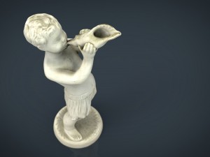 child statue 1 Modello 3D