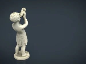 child statue 1 3D Model