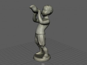 child statue 1 Model 3D