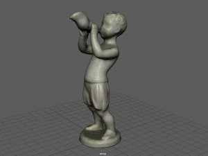 child statue 1 3D Model