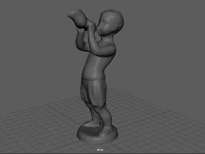 child statue 1 3D Model