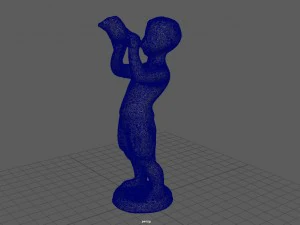 child statue 1 3D Model