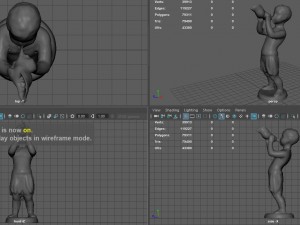 child statue 1 Model 3D