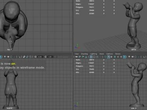 child statue 1 3D Model