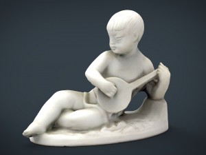 child statue 2 Modelo 3D