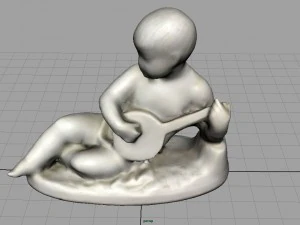 child statue 2 3D Model
