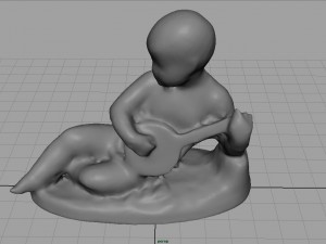 child statue 2 3Dモデル
