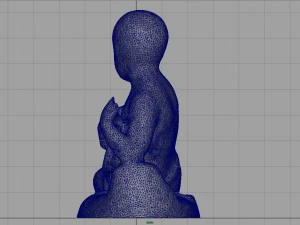 child statue 2 3D Model