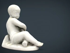 child statue 2 3D Model