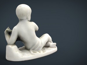 child statue 2 3Dモデル