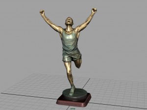 runner trophy 3D मॉडल