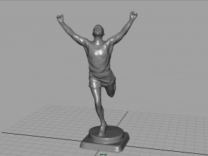 runner trophy 3D मॉडल