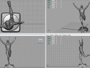 trofeo corridore Modello 3D