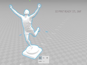 runner trophy 3D मॉडल