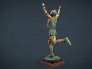 runner trophy 3D मॉडल