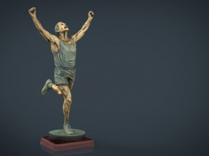 runner trophy 3D मॉडल