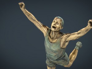 runner trophy 3D मॉडल