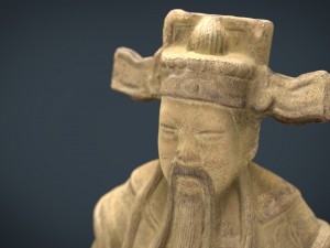 ancient chinese sculpture Modelo 3D