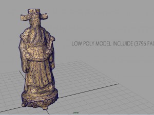 ancient chinese sculpture Modelo 3D