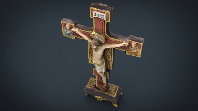 crucifix 3Dモデル .c4d .max .obj .3ds .fbx .stl .blend 