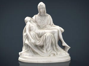 la pieta di michelangelo 3D मॉडल