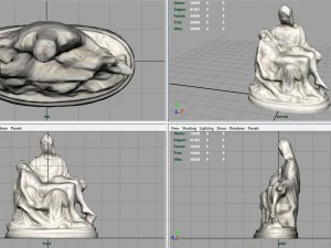 la pieta di michelangelo 3D Model