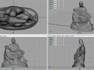 la pieta di michelangelo 3D Model