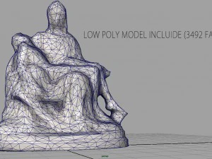 la pieta di michelangelo 3D Model