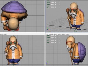 muten roshi Modèle 3D