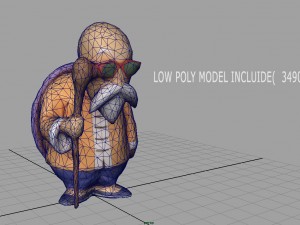 muten roshi Modèle 3D