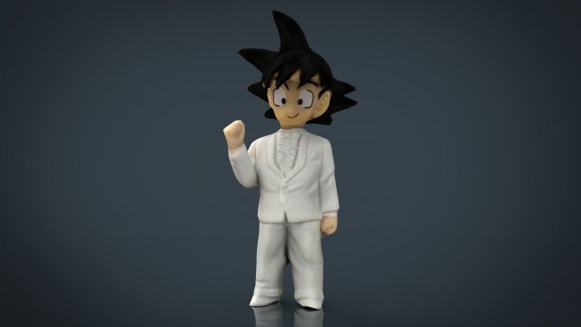 goku groom Model 3D .c4d .max .obj .3ds .fbx .stl .blend 