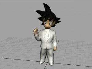 goku groom 3D Model