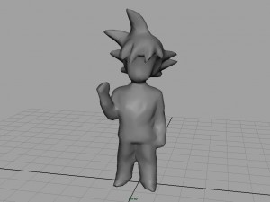 goku groom Model 3D