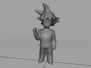 goku groom 3D Model