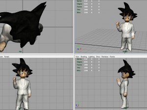 goku groom Model 3D