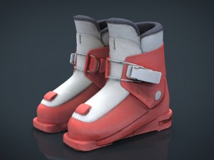 kids ski boots 3D Model