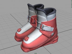 kids ski boots Modèle 3D
