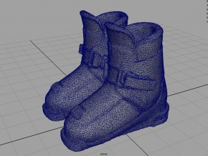 kids ski boots Modèle 3D
