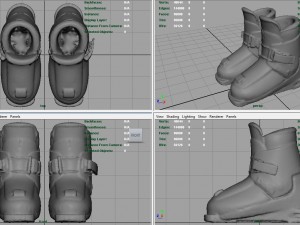 kids ski boots Modèle 3D