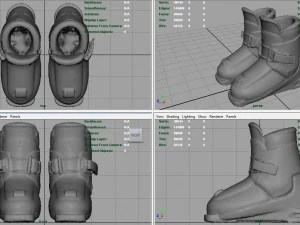 kids ski boots 3D Model