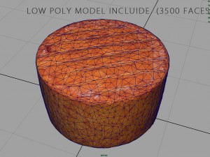 goat cheese Model 3D