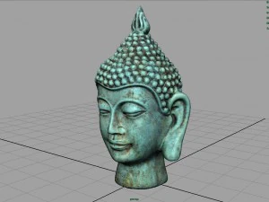 vintage buddha head 3D Model