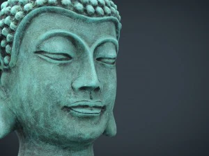 vintage buddha head 3D Model