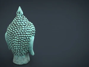 vintage buddha head 3D Model