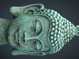 vintage buddha head 3D Модель