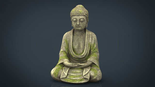 ancient buddha 3D मॉडल .c4d .max .obj .3ds .fbx .stl .blend 